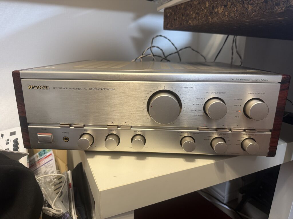 SANSUI AU-α607MOS Premium 本体、梱包前の状態